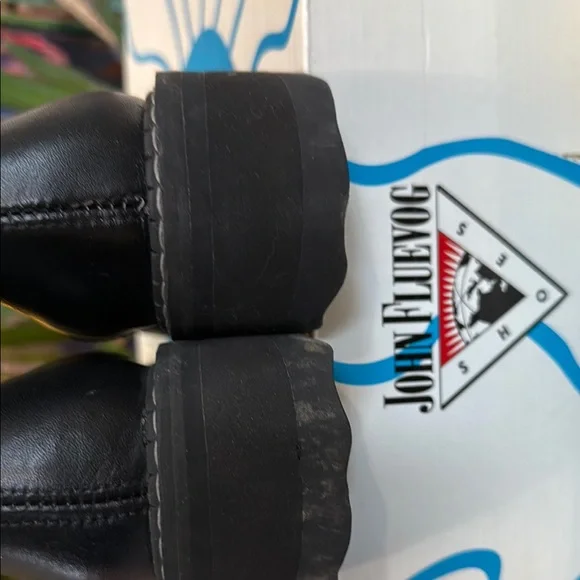 Black Leather Knee-High Boots - Picture 4 of 4